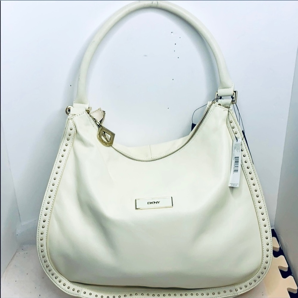 DKNY GANSVOORT LARGE HOBO BAG W/MINI STUDS